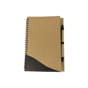 A5 KRAFT NOTEBOOK WITH RECYCLE BALL PEN